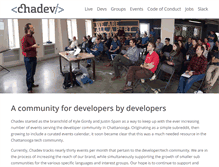 Tablet Screenshot of chadev.com